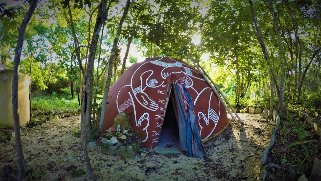 La Casa De Los Ninos Del Arbol Hotel Bacalar Kültér fotó
